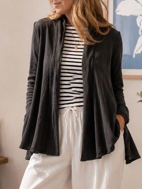 Cut Loose Made in USA Linen Swing Cardigan – XS